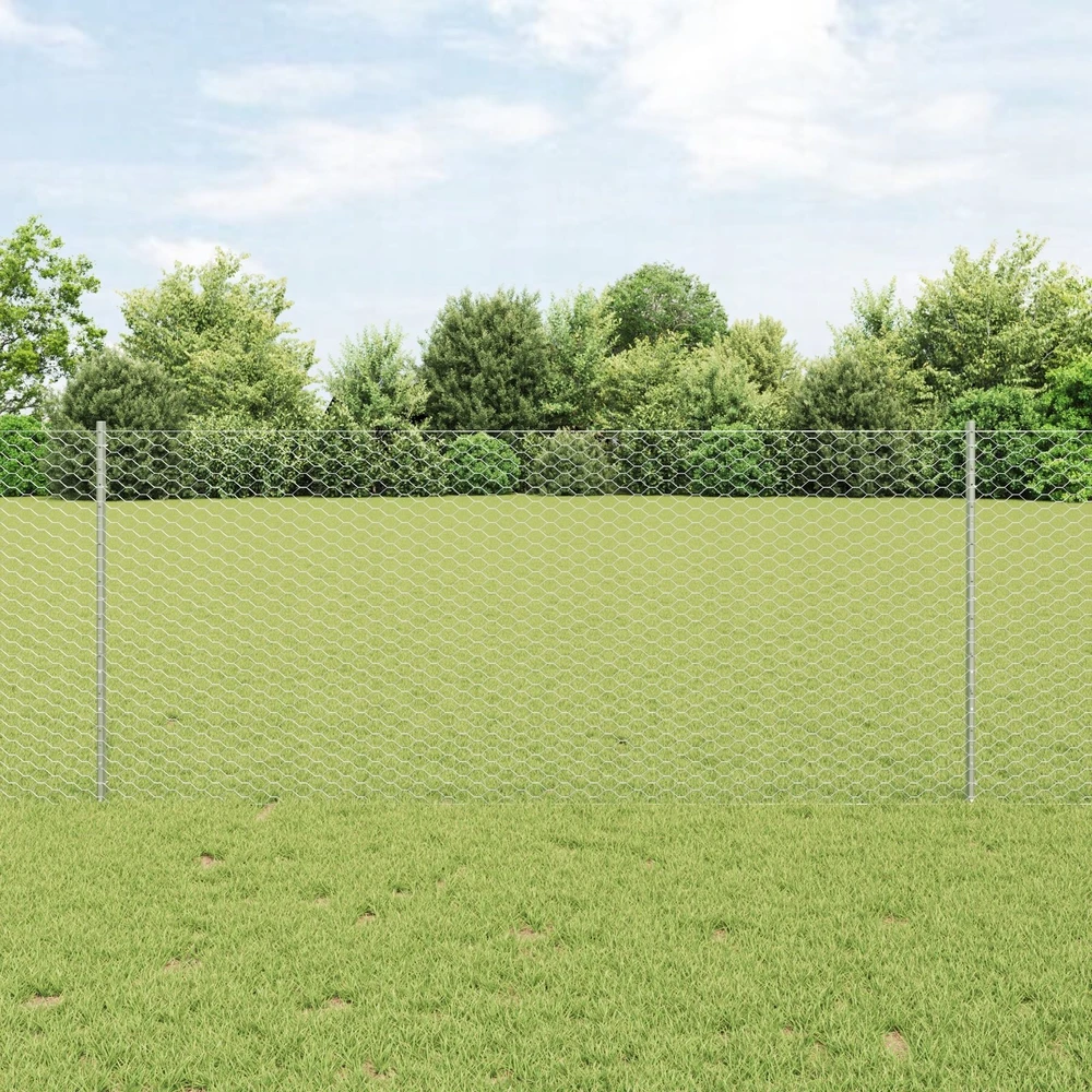Hexagonal Fence with Post 50 x 1 m Galvanizuotas plienas
