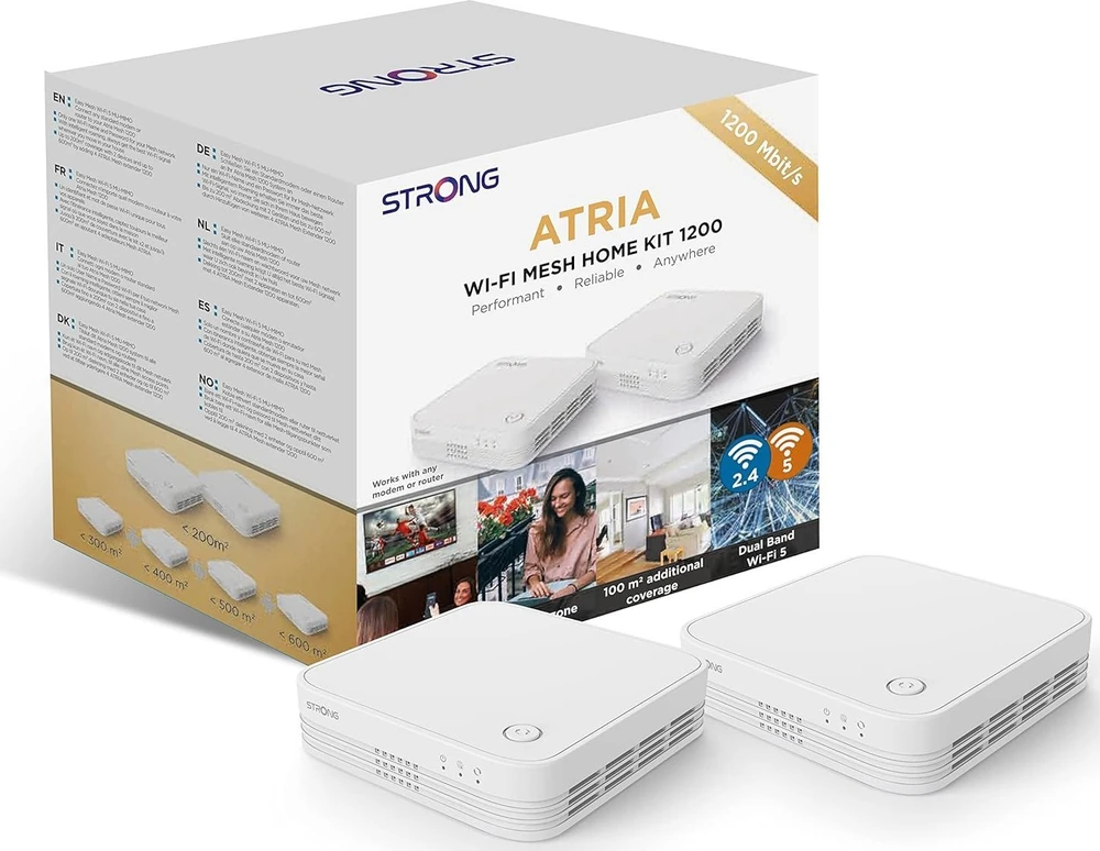 Maršrutizatorius Strong Strong Mesh Home Kit 1200 (2x Extender in duo Pack) V2