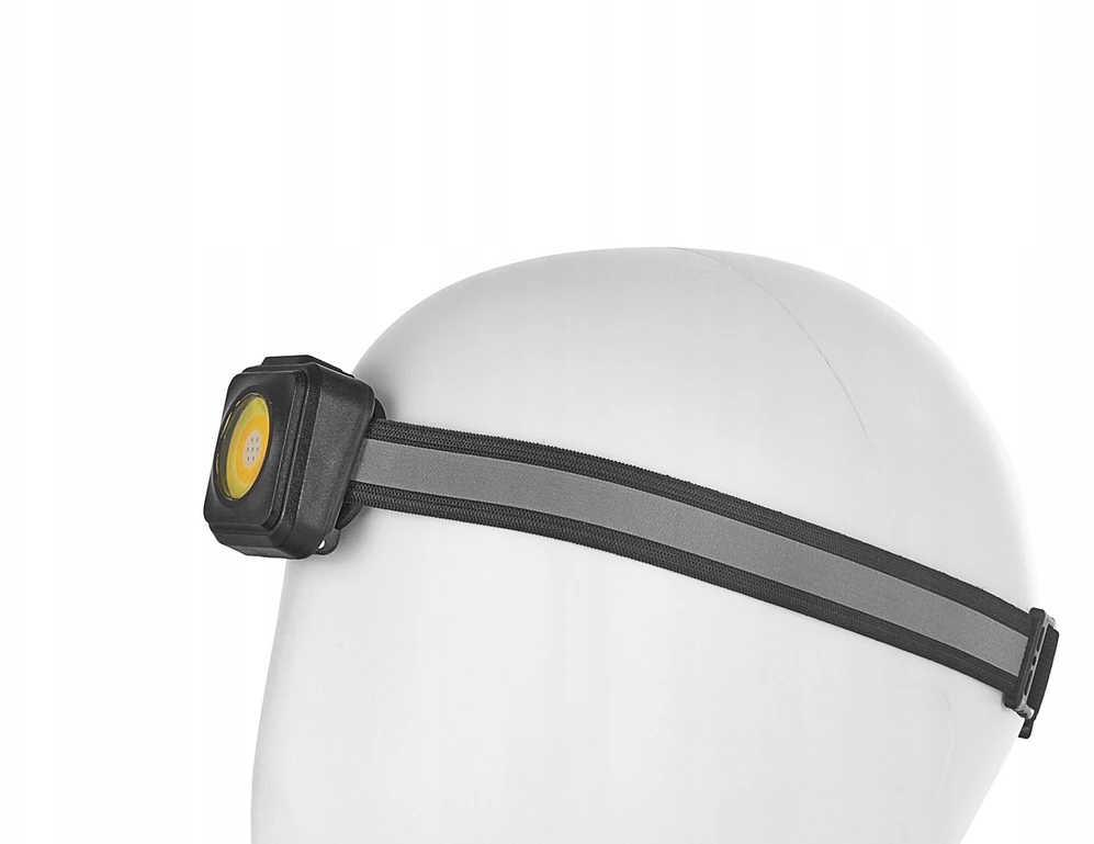 Priekinė žibintuvėlė Geko Priekinė žibintuvėlė atspari smūgiams su atšvaitu LED COB 3W 500mAh 500lm IP44 (240)