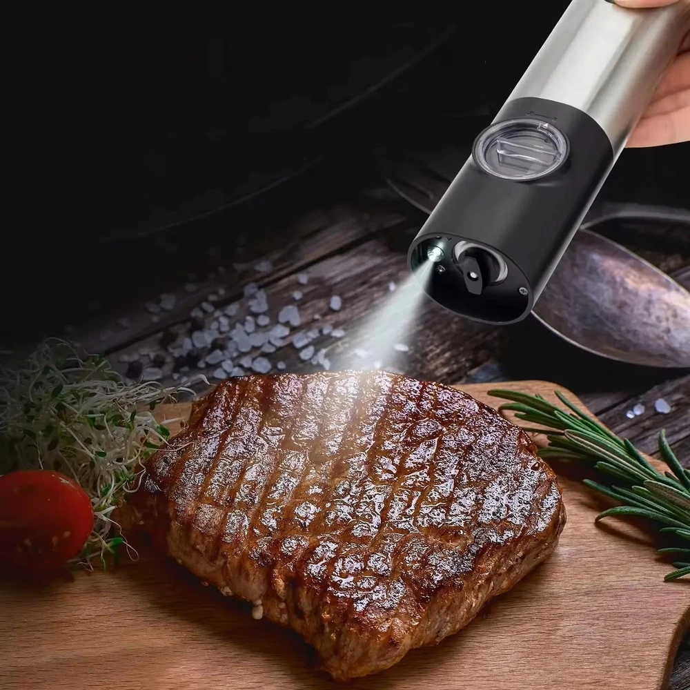 Cecotec PROMIS pipirų ir druskos malūnėlių rinkinys su stovu MP36X2