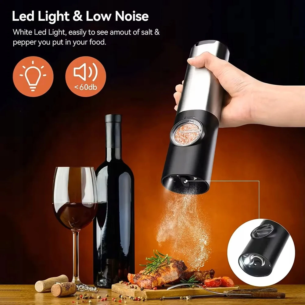 Cecotec PROMIS pipirų ir druskos malūnėlių rinkinys su stovu MP36X2