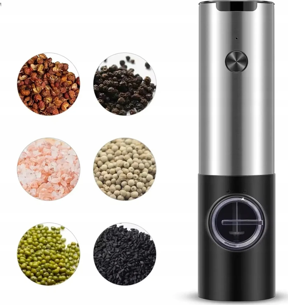 Cecotec PROMIS pipirų ir druskos malūnėlių rinkinys su stovu MP36X2