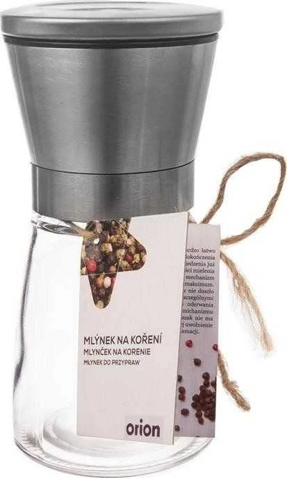 Orion Pipirų ir druskos malūnėlis 13,5 cm Stiklinis, Keraminis Mechanizmas