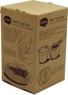 Prieskonių malūnėlis Qualy Młynek do soli lub pieprzu Tasty Cactus juoda-žalia 10252-BK-GN