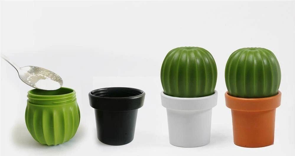 Prieskonių malūnėlis Qualy Młynek do soli lub pieprzu Tasty Cactus juoda-žalia 10252-BK-GN