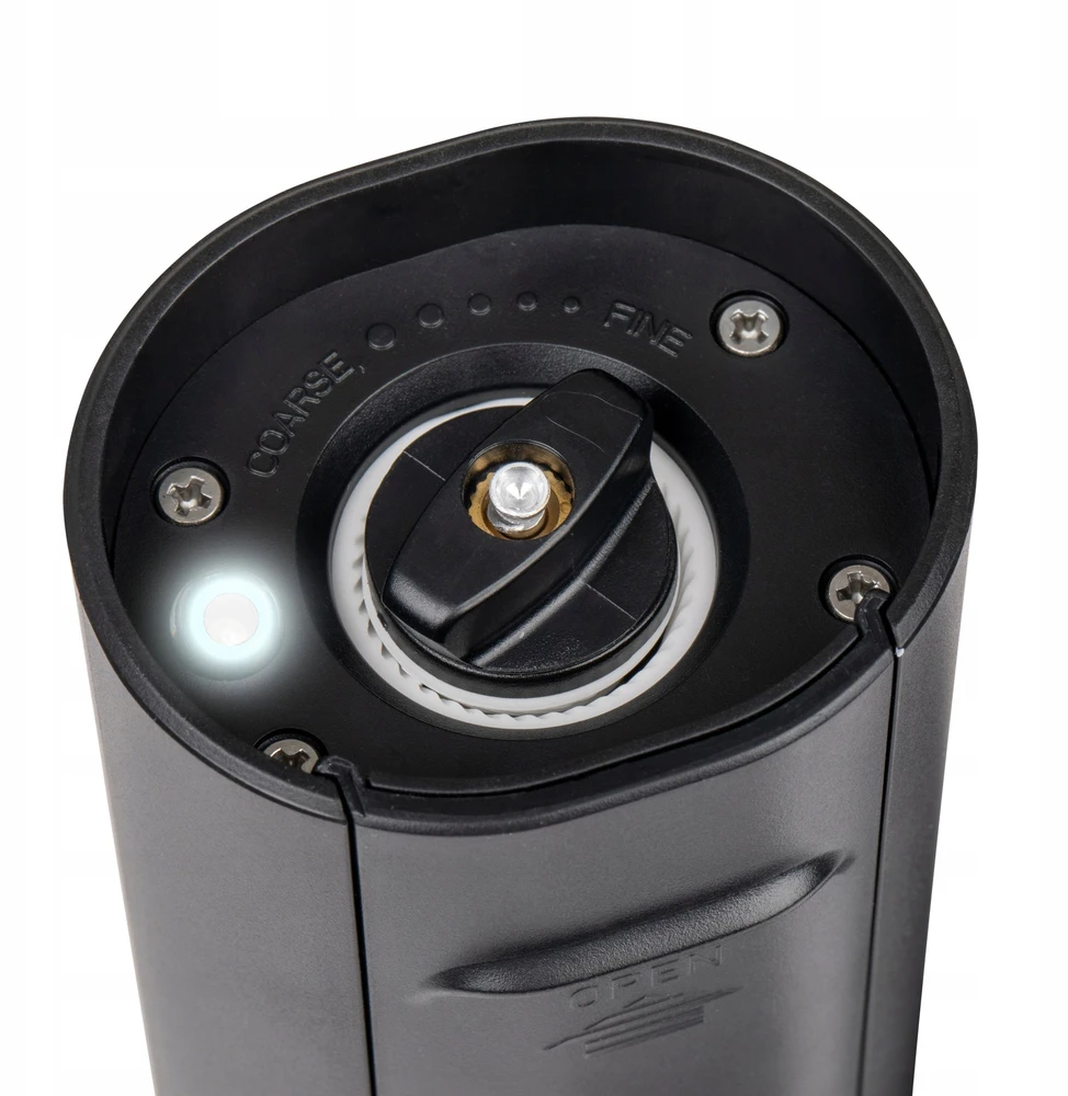 „Webber“ prieskonių malūnėlis, elektrinis pipirų ir druskos malūnėlis, maitinamas baterijomis, USB, 2 vnt., „WEBBER PREMIUM“