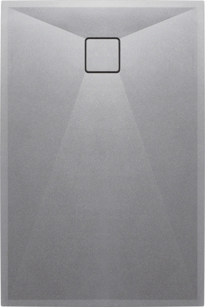 Stačiakampis granitinis dušo padėklas Deante Correo, Metallic pilkas, 120x80 cm