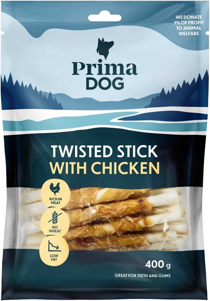 Skanėstas šunims Prima Twisted Stick 35-850, 0.4kg