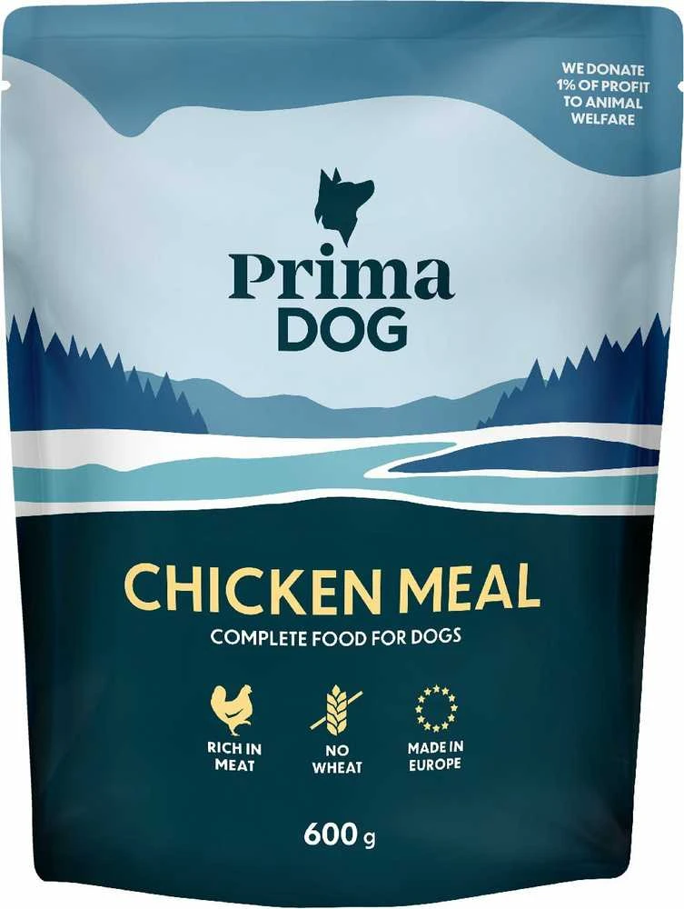 Šlapias šunų maistas Prima vištiena Meal 35-840, 0.6kg