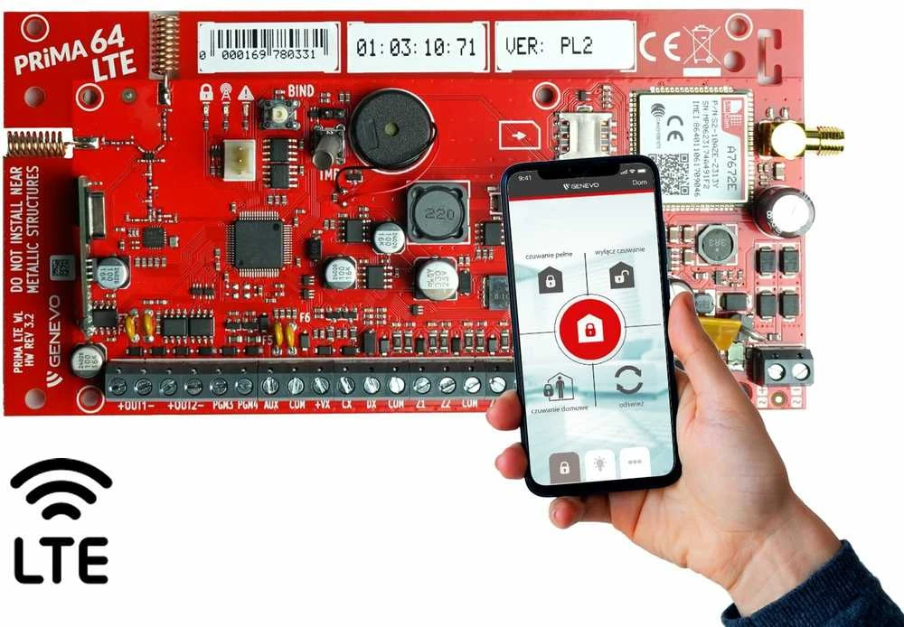 Genevo PRIMA64LTE WL CA, hibridinis valdymo pultas su 4G/LTE moduliu