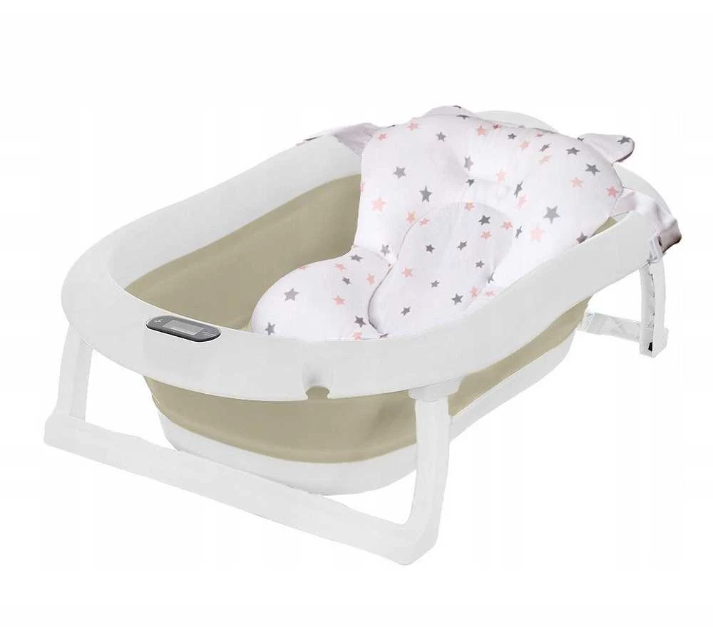 Primabobo Premium - sulankstoma vonia su pagalve ir termometru | Smėlio spalvos