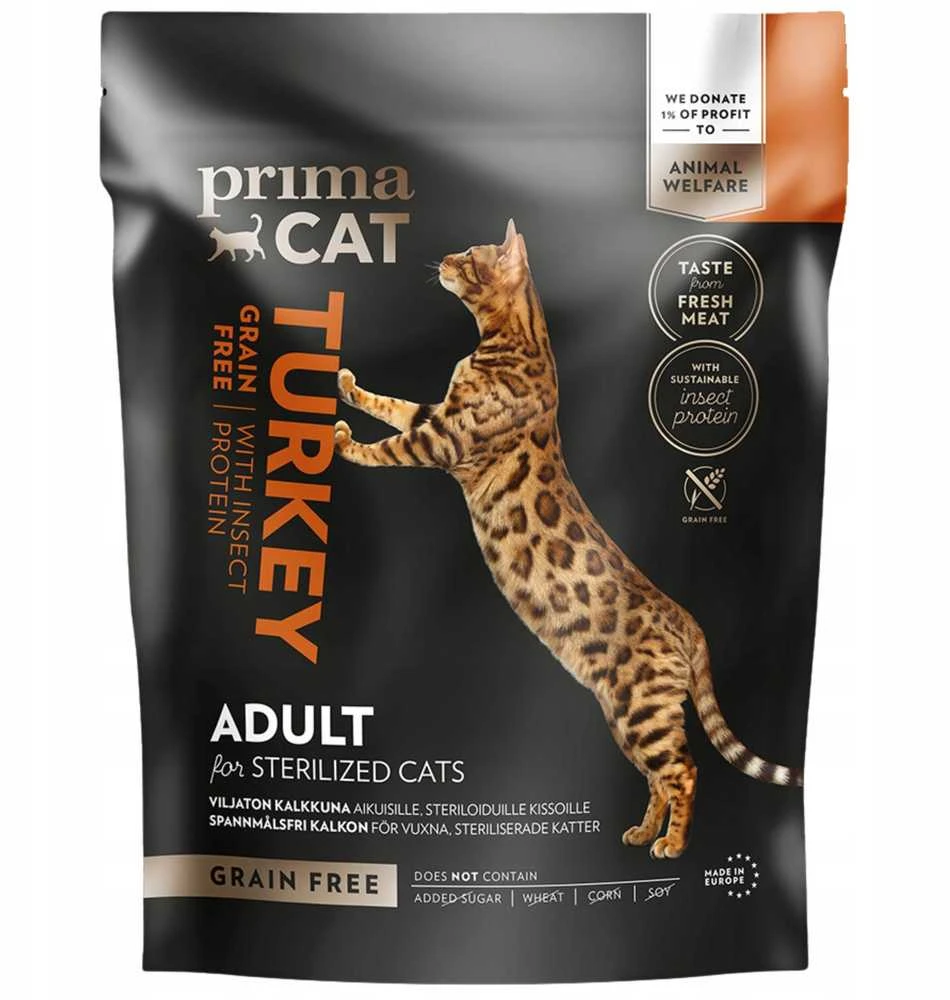 ĖDAL SAUS KAT PRIMACAT STERIL KALAK 400G