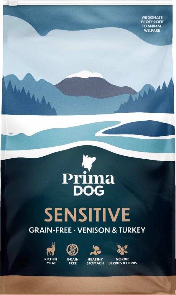 Prima PRIMADOG VENISON-kalakutiena ADULT DOGS 3 KG
