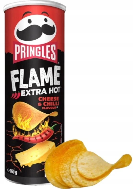 Pringles Chipsy aštrus Flammin' sūris 160g