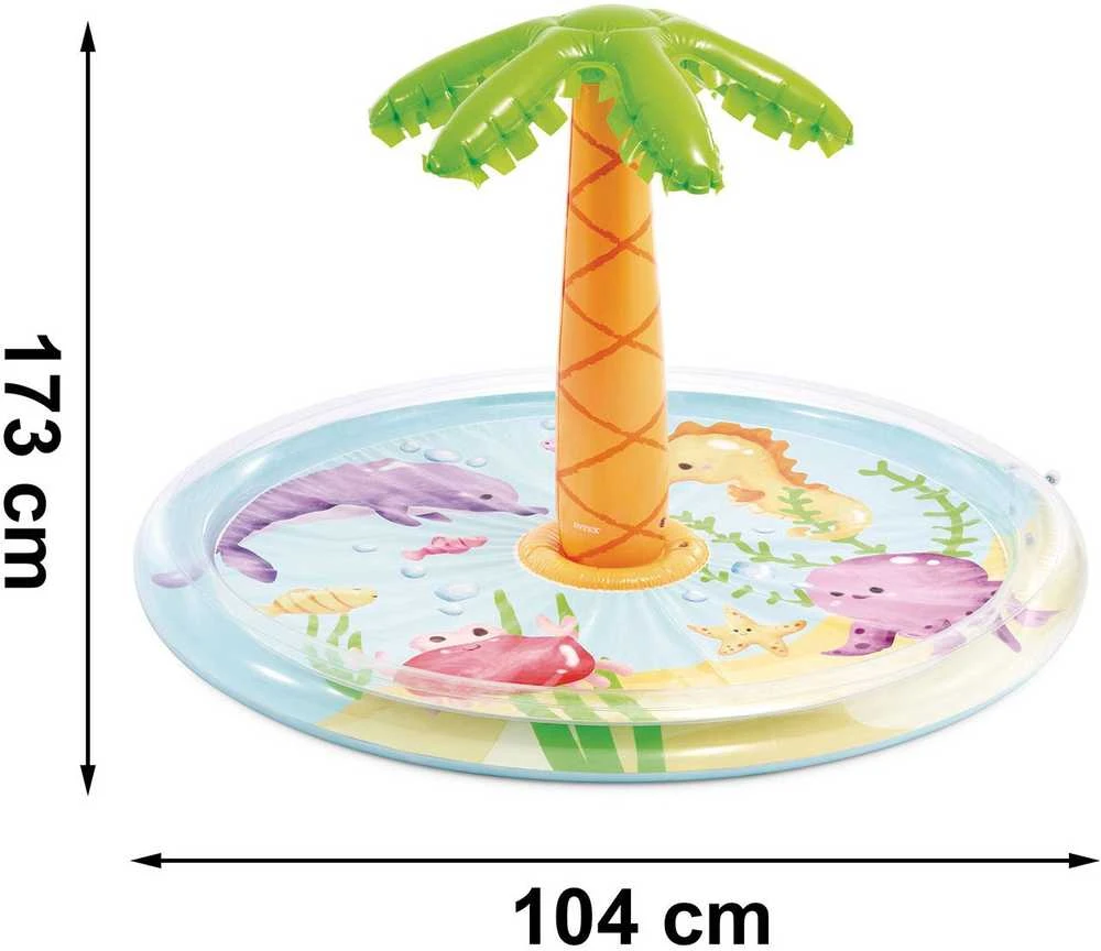 INTEX pripučiamas baseinas vaikams Palma 104x173 cm 56433