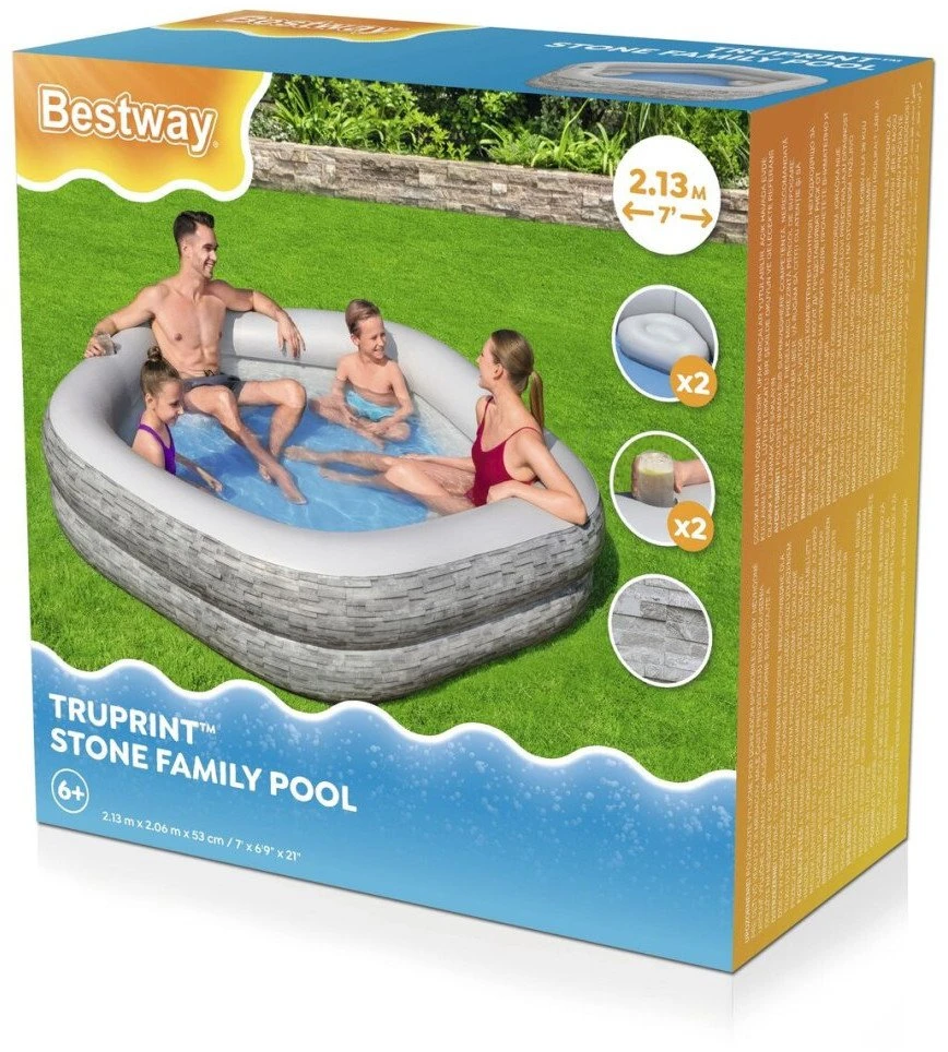 Baseinas 213x206x53cm su BESTWAY sėdynėmis
