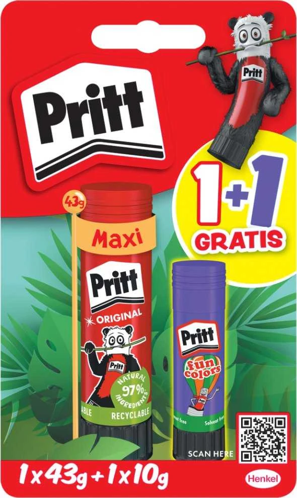 Pritt klijai 2+1 43 g BTS 2025 Laukiniai gyvūnai mažmeninė prekyba