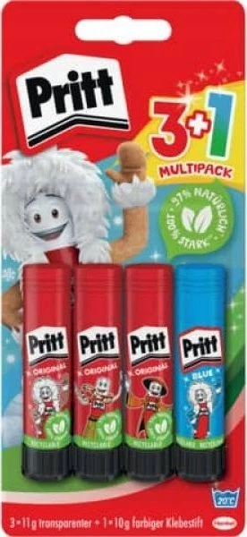 Pritt klijų pieštukas 3+1 11 g BTS2024 Nuotykiai gamtoje