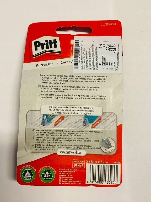 Pritt Korektor Micro Szerokość 5 mm Długość 6 m 2 vnt.