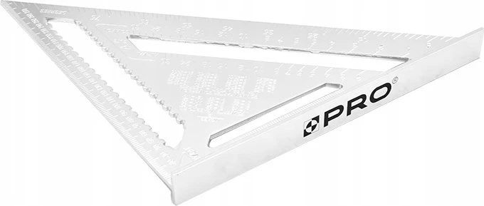 PRO Staliaus kampainis ALIUMININIS SU PAGRINDU 300MM