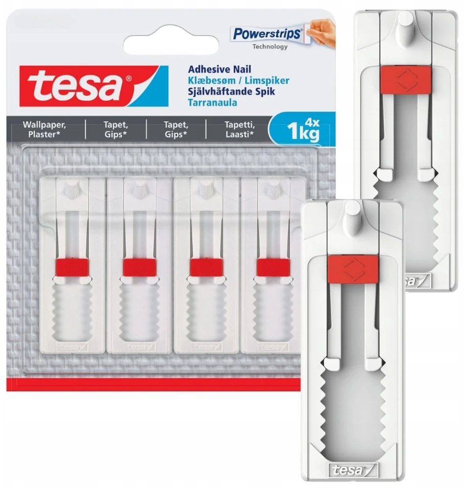 PRO Gwoździe Lipnios vinys, reguliuojamo dydžio, 4 vnt. <1kg tapetams (+6 pl.), reklaminis rinkinys 3+1