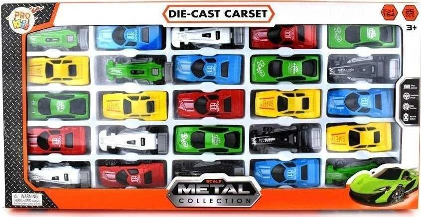 Pro Kids Metaliniai automobiliai 25 vnt.