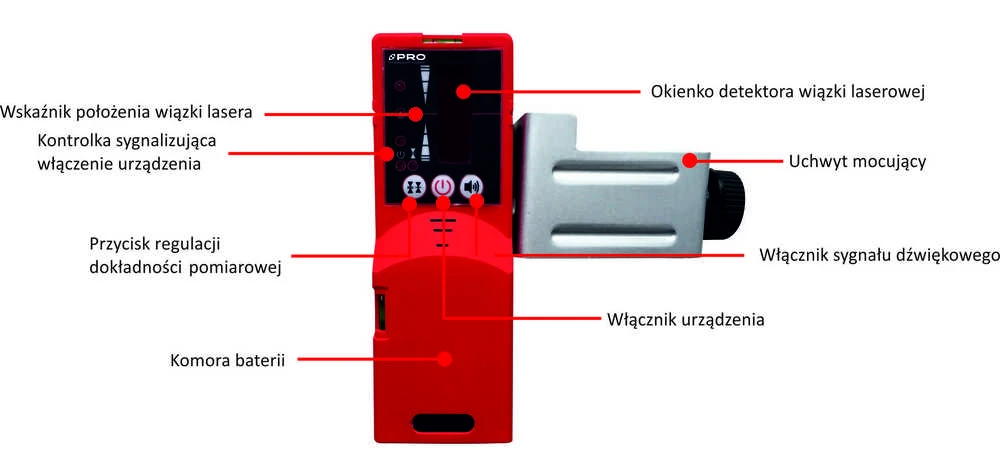 PRO DWL-02 lazerinis detektorius