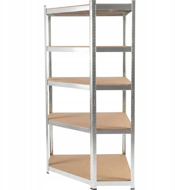 Regał Lentyna Kampinė metalinė presuojama lentyna, 5 vnt., 180x90x90x40x, 175 kg, cinkuota
