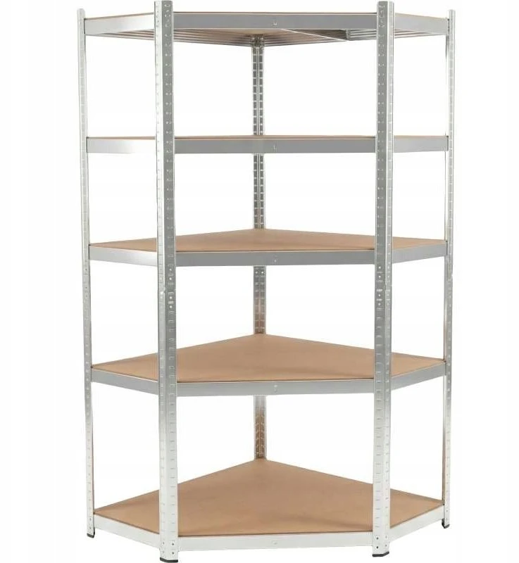 Regał Lentyna Kampinė metalinė presuojama lentyna, 5 vnt., 180x90x90x40x, 175 kg, cinkuota