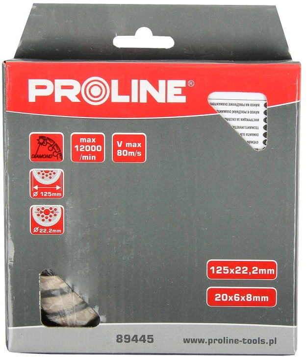 Tarcza Deimantinis šlifavimo diskas, turbo 115*6*8*22.2 proline