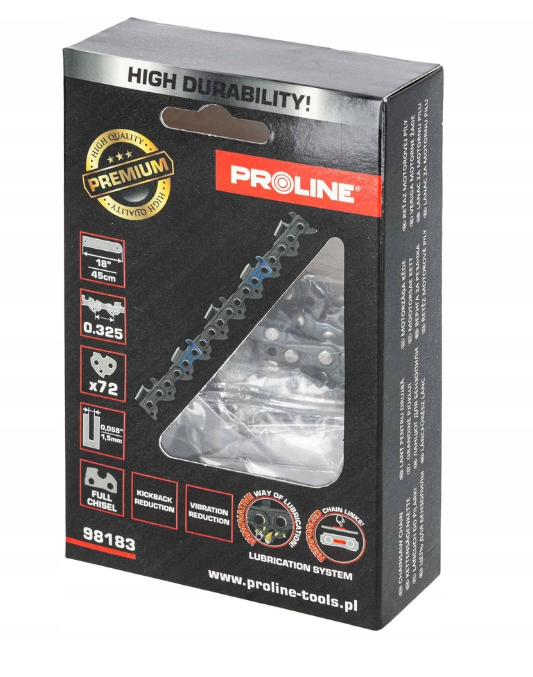 Łańcuch Grandininio pjūklo grandinė 18", 0,325", 1,5 mm, 72e, prolinas