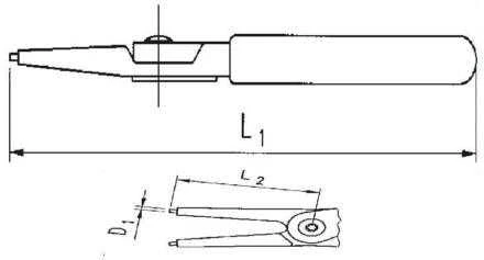 Szczypce Žiedų replės, 180 mm, išorinės, tiesios, „Proline“ galvutės