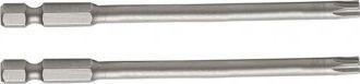Końcówka 1/4" torx t25 antgalis, ilgis 100 mm, 2 vnt., s2, proline