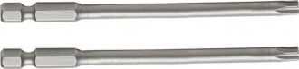 Końcówka 1/4" torx t27 antgalis, ilgis 100 mm, 2 vnt., s2, proline
