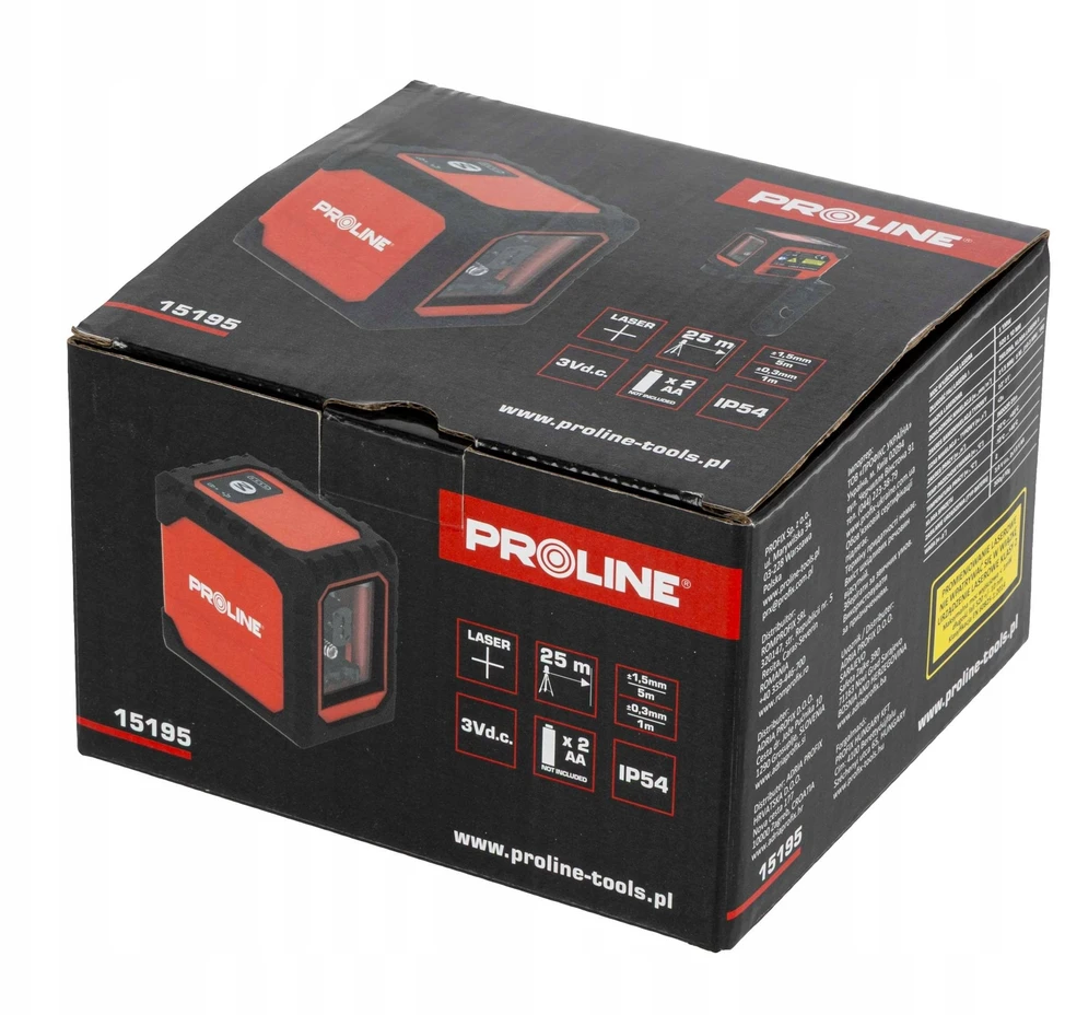 Pro-Line lazerinis Kryžminis lazeris, 1 lazeris, 2 linijos, CE, Proline