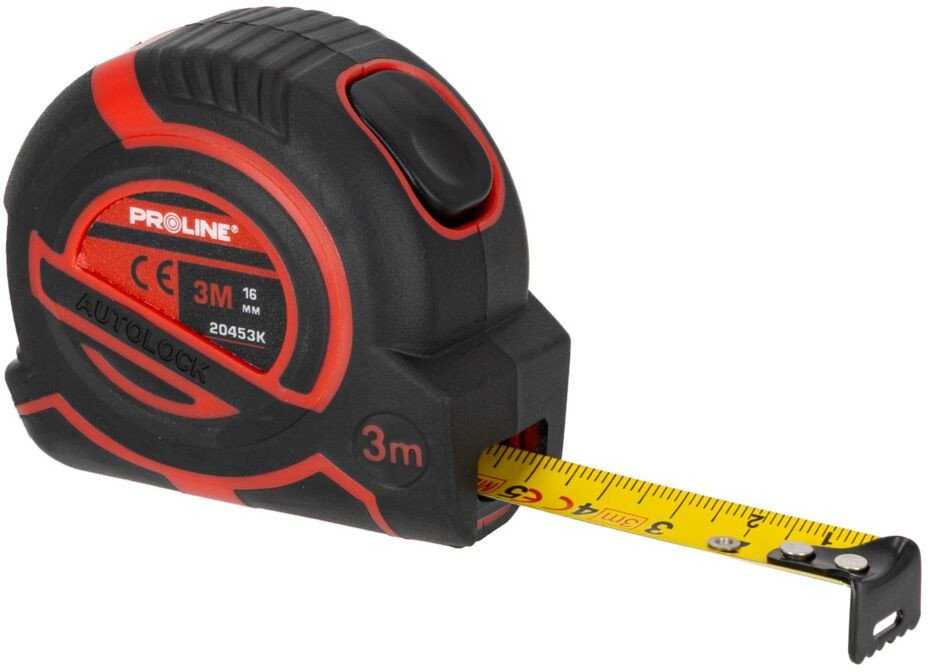 Miara Ergonomiška 3m/16mm matavimo juosta su auto stop funkcija