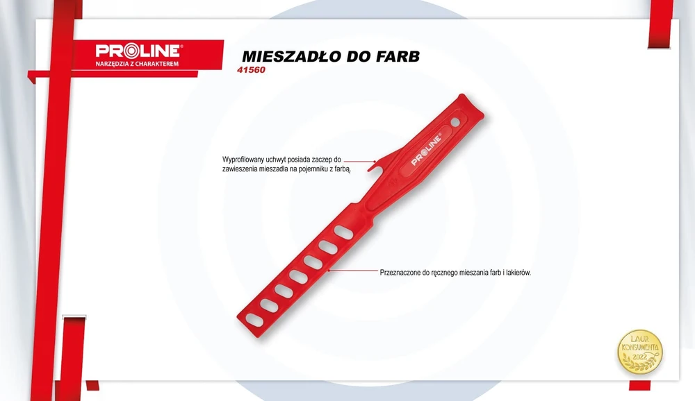 Mieszadło Dažų maišytuvas, 280 mm, plastikinis, proline