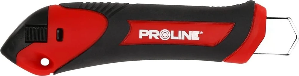 Nożyk, Peilis, nulaužiama geležte 18 mm, oda, guma (1+2 vnt.), prolinas