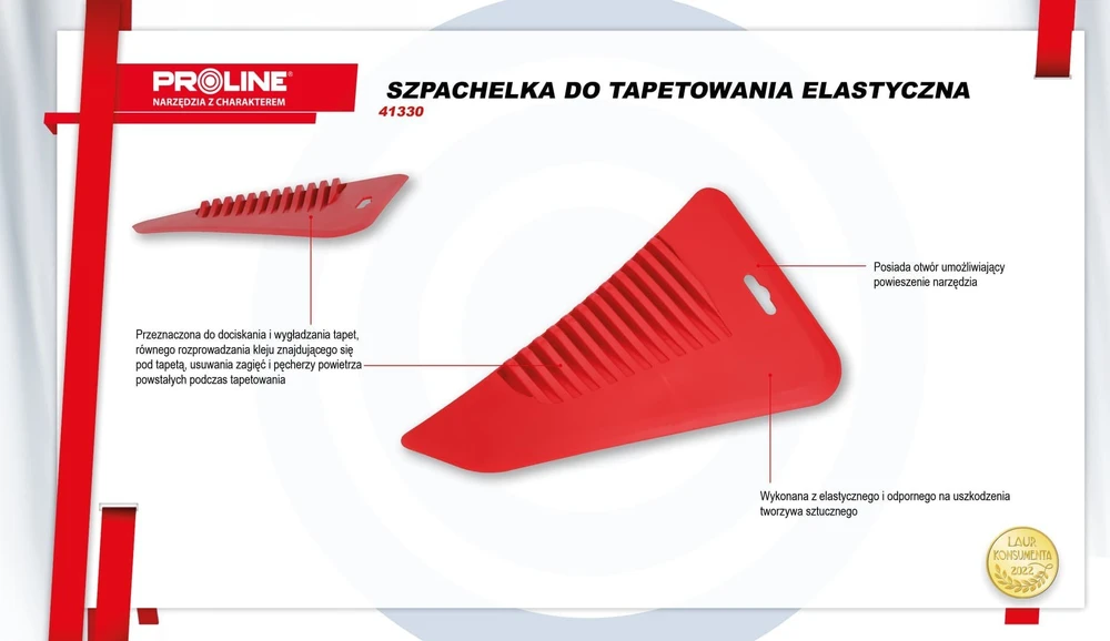 Szpachelka Tapetavimo mentelė, lanksti, 280 mm, proline