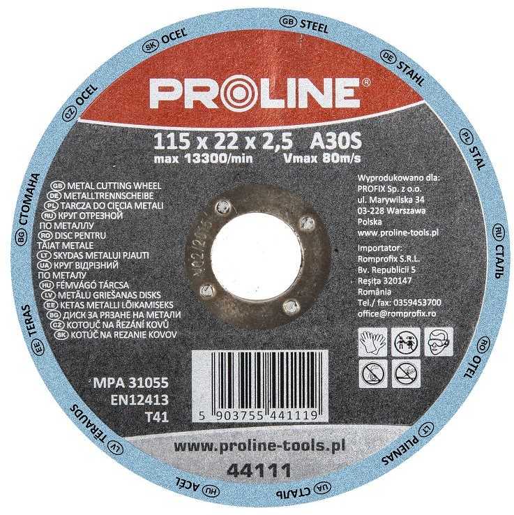 Tarcza Metalinis šlifavimo diskas, t27, 125x6.0x22a24r proline