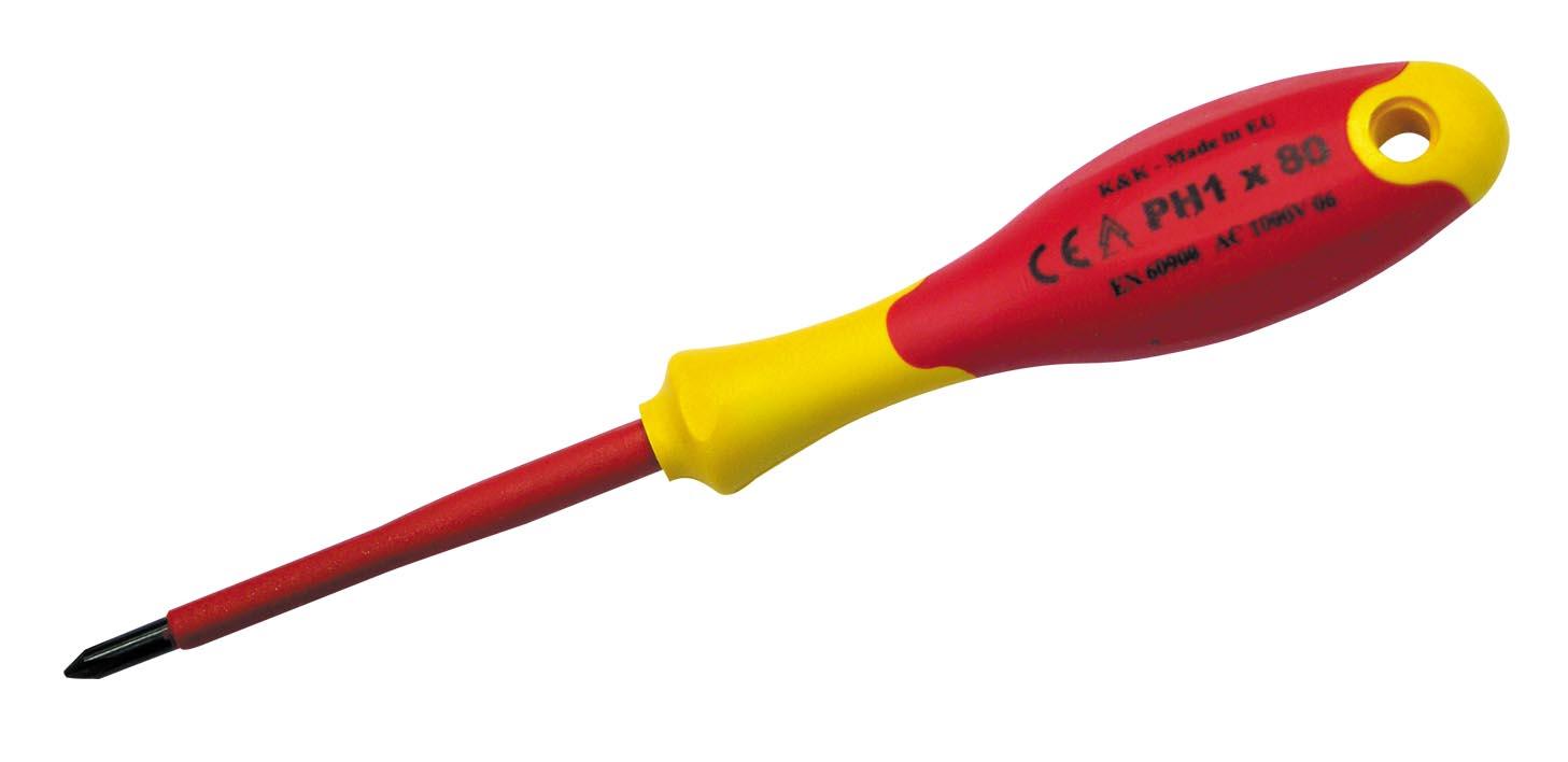 Wkrętak 2 komponentų ph0/60 1000v proline elektrinis atsuktuvas