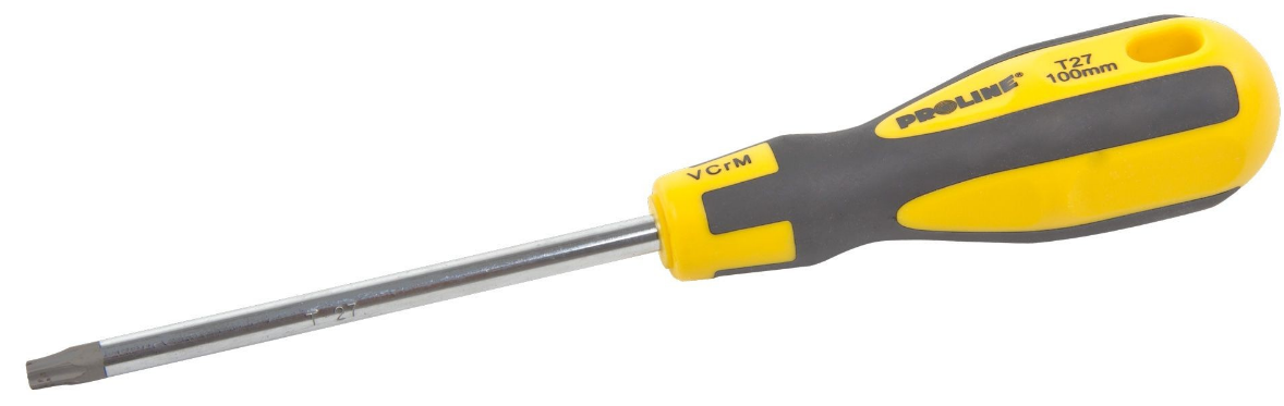 Wkrętak Torx atsuktuvas su skylute t15*100mm prof.'st' proline komplekte