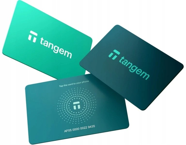 Kripto piniginė Tangem Wallet - 3-card set, Electric Sea