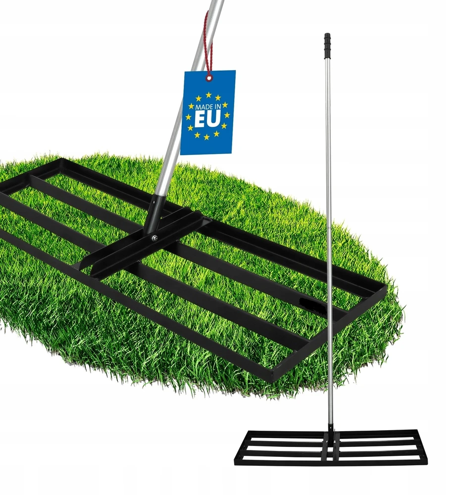 PRO Niwelator Rankinis reljefo lygintuvas 90x30cm, metalinis velenas, sulankstomas 167cm