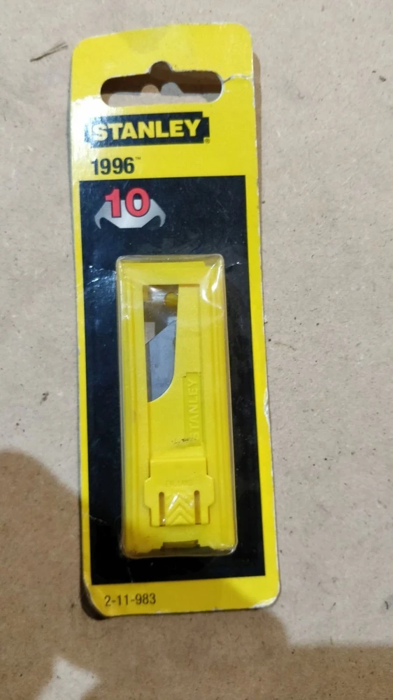 Stanley Ostrza Kablinių peilių atsarginiai ašmenys, 1996 m., kartonas, 10 vnt.