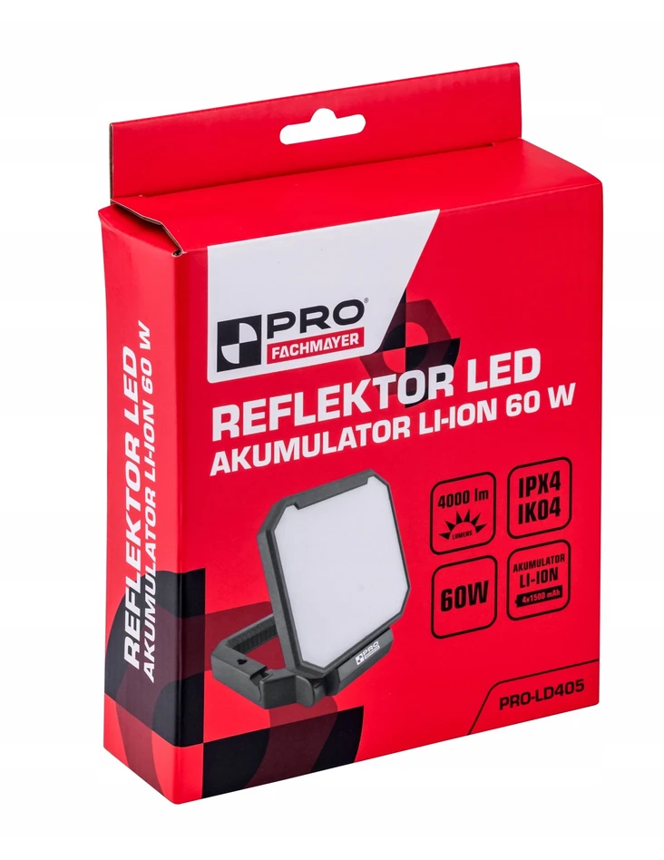 PRO LED prožektorius stovas sulankstomas 4000LM 60W