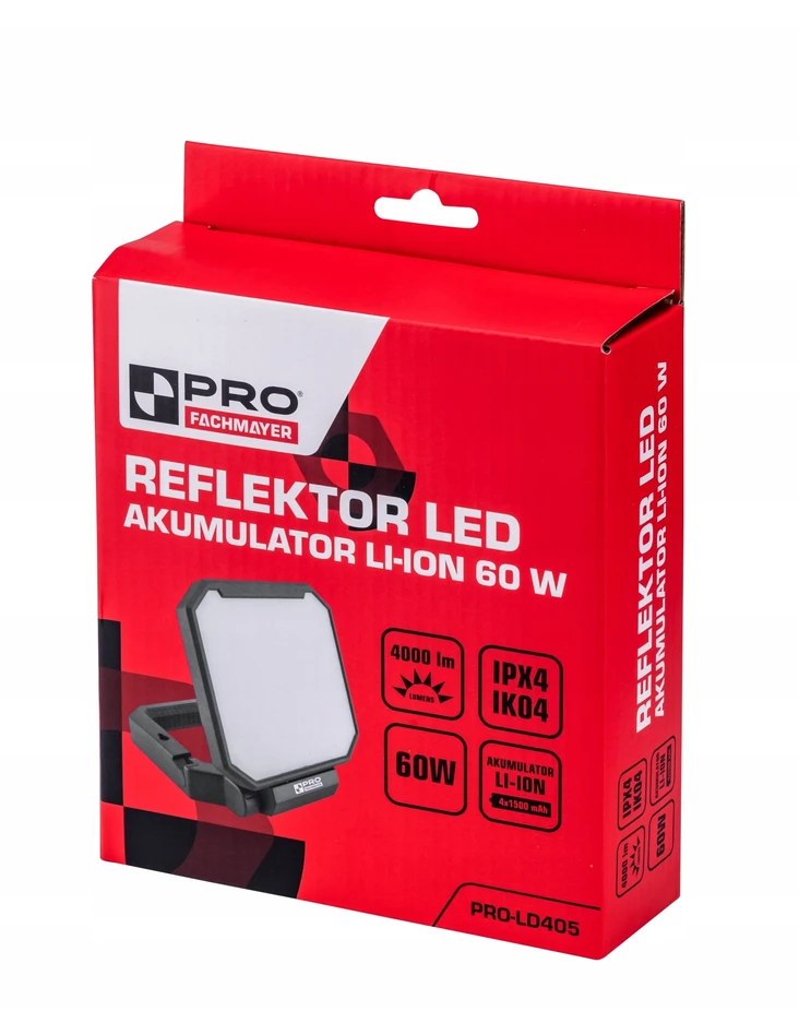 PRO LED prožektorius stovas sulankstomas 4000LM 60W