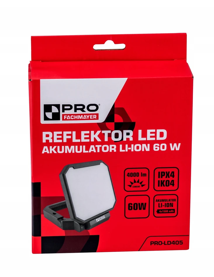 PRO LED prožektorius stovas sulankstomas 4000LM 60W