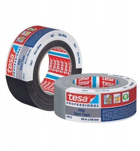 Taśma Audinio juosta TESA STANDART (juoda) 25m x 50mm 74613-0000-00