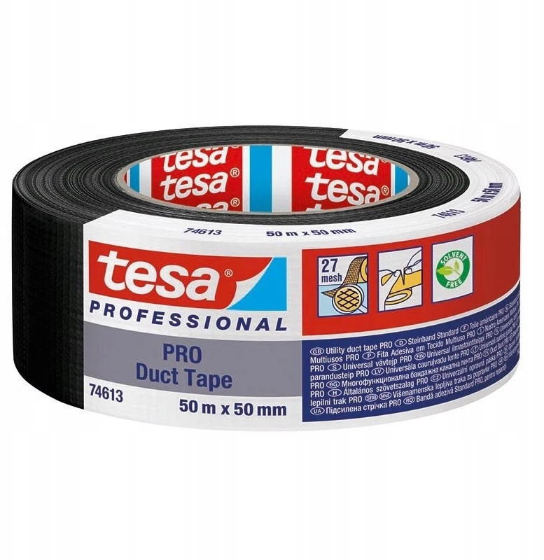 Taśma Audinio juosta TESA STANDART (juoda) 25m x 50mm 74613-0000-00